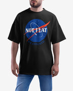 Not Flat, We Checked, NASA Parody - Oversize Tee