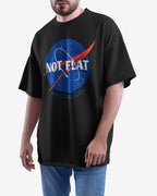 Not Flat, We Checked, NASA Parody - Oversize Tee