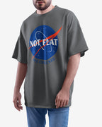 Not Flat, We Checked, NASA Parody - Oversize Tee