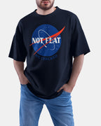 Not Flat, We Checked, NASA Parody - Oversize Tee