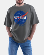 Not Flat, We Checked, NASA Parody - Oversize Tee