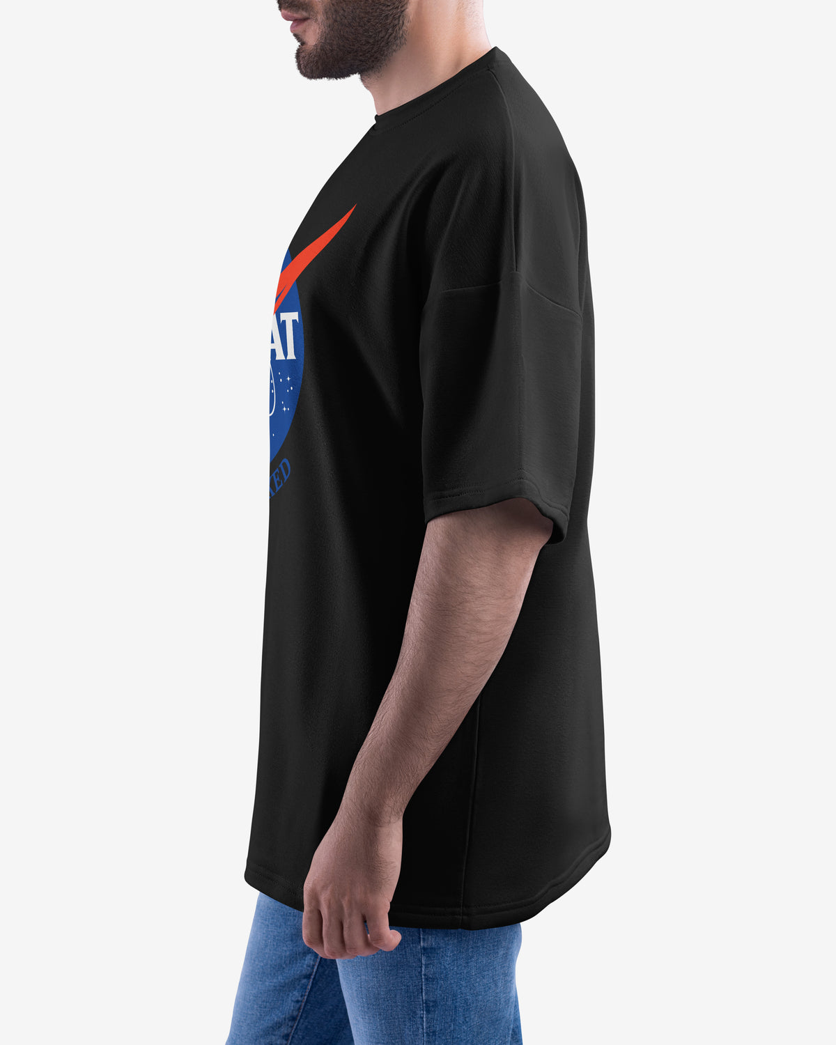 Not Flat, We Checked, NASA Parody - Oversize Tee