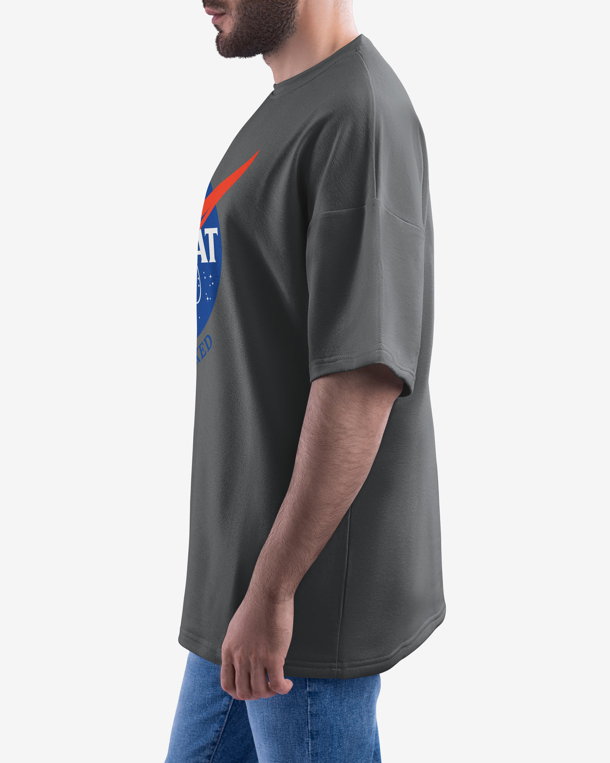 Not Flat, We Checked, NASA Parody - Oversize Tee