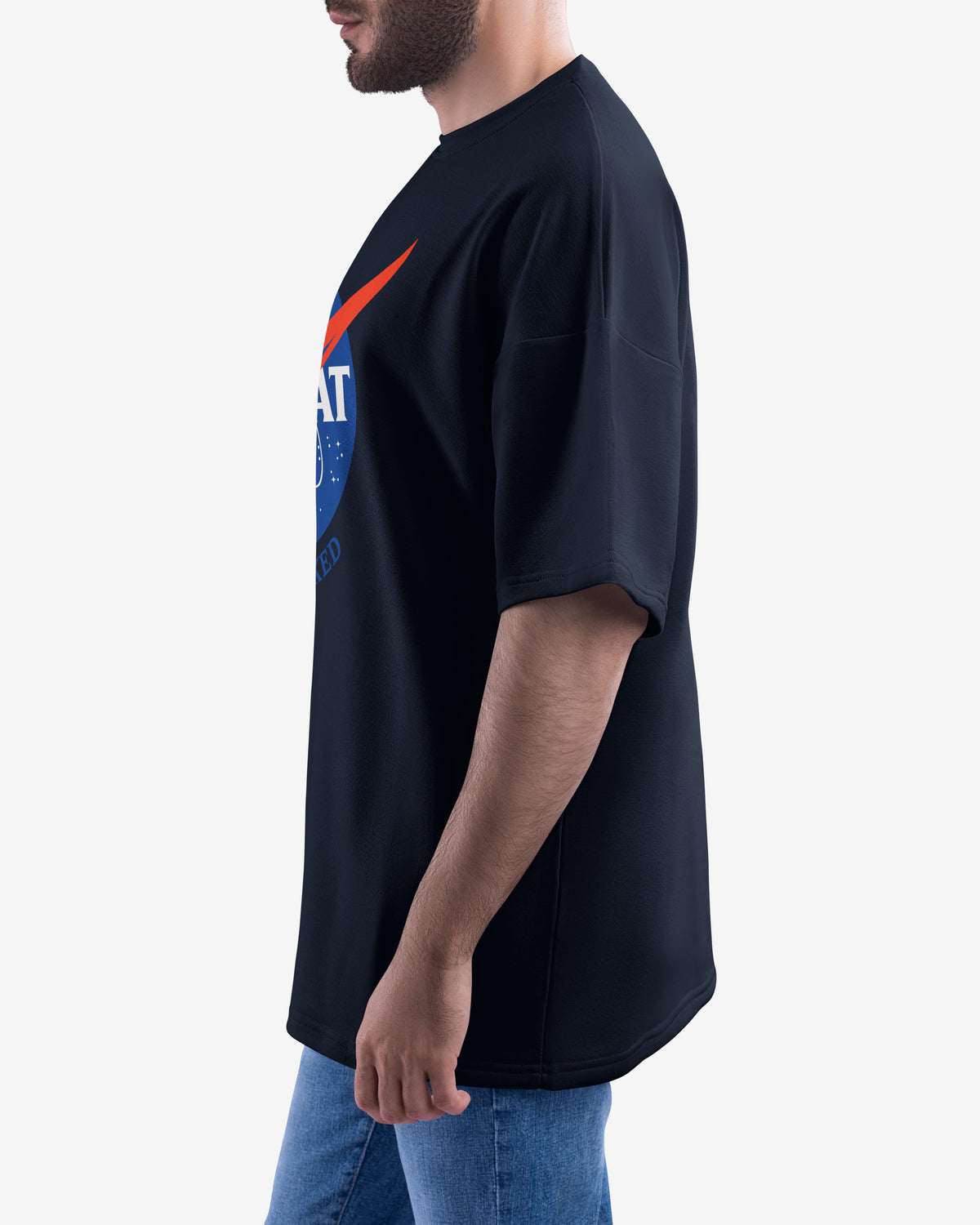 Not Flat, We Checked, NASA Parody - Oversize Tee