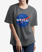 Not Flat, We Checked, NASA Parody - Oversize Tee