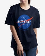 Not Flat, We Checked, NASA Parody - Oversize Tee