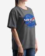 Not Flat, We Checked, NASA Parody - Oversize Tee